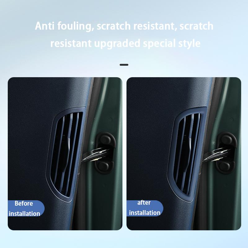 Leather Car Interior B-pillar Air Conditioning Outlet Modification Frame For Zeekr X 2023 2024 Accessories