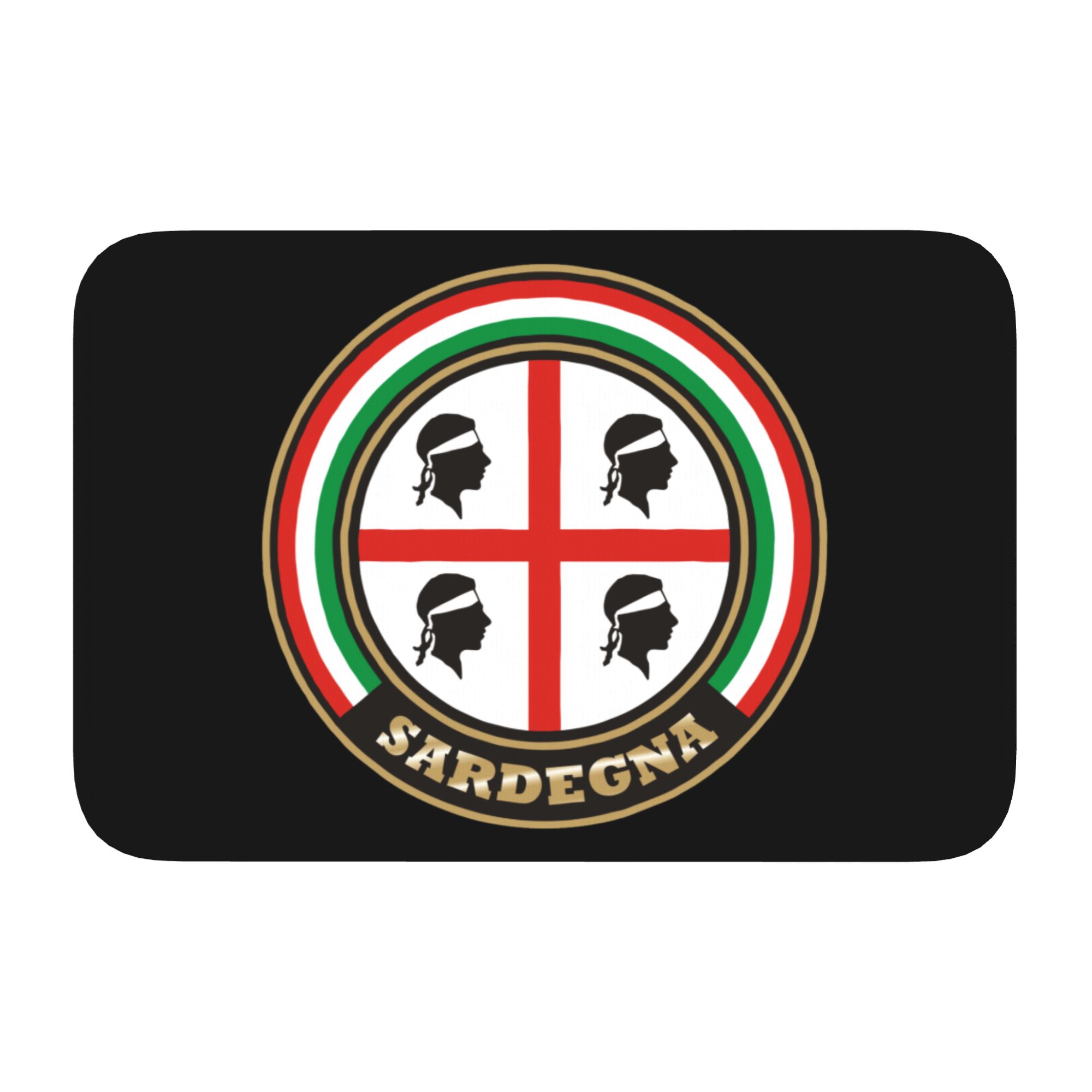 Tapis de porte personnalisé Sicile Sicile Amour Logo Trinacria Antidérapant Fierté Sicilienne Salle de bain Cuisine Toilettes Tapis 40*60cm 40cm x 60cm
