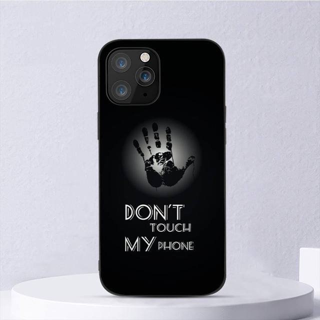 Dont Touch My Phone Phone Case For Iphone 11 12 Mini 13 14 Pro Xs Max X 8 7 6s Plus 5 Se Xr Shell