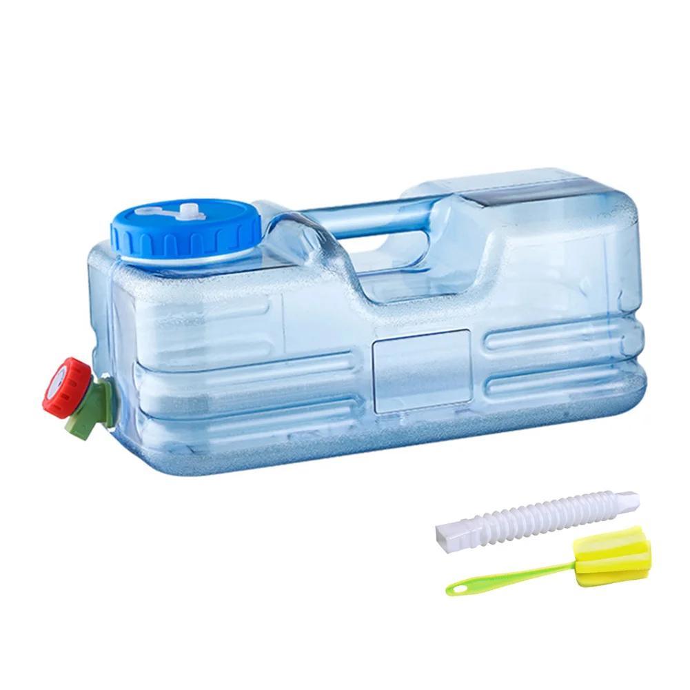 5-22L Drinking Water Bucket Driving Pure Water Tank Water Storage Carrier with Faucet for Outdoor Camping Cooking Picnic Hiking