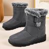 Snow Boots Women's Plus Size Women's Boots Plus Velvet Thick Cotton Boots Polyurethane Boots High-top Thick-soled Cotton Shoes