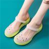 Women's Summer Non-Slip Jelly Sandals – Closed Toe, Thick Sole, Soft Beach Shoes