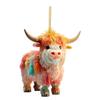 2023 Colorful Cute Acrylic Cow Car Accessory Adorable Cartoon Style For Decor Vehicle