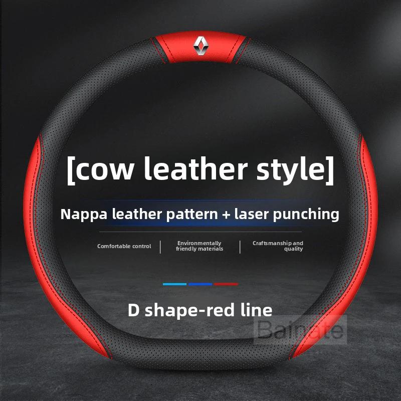 Pro Renault 2026 Nové poklice pro Renault Megane Clio Kadjar Arkana Captur Twingo Talisman Logan Duster Kožený volant do auta