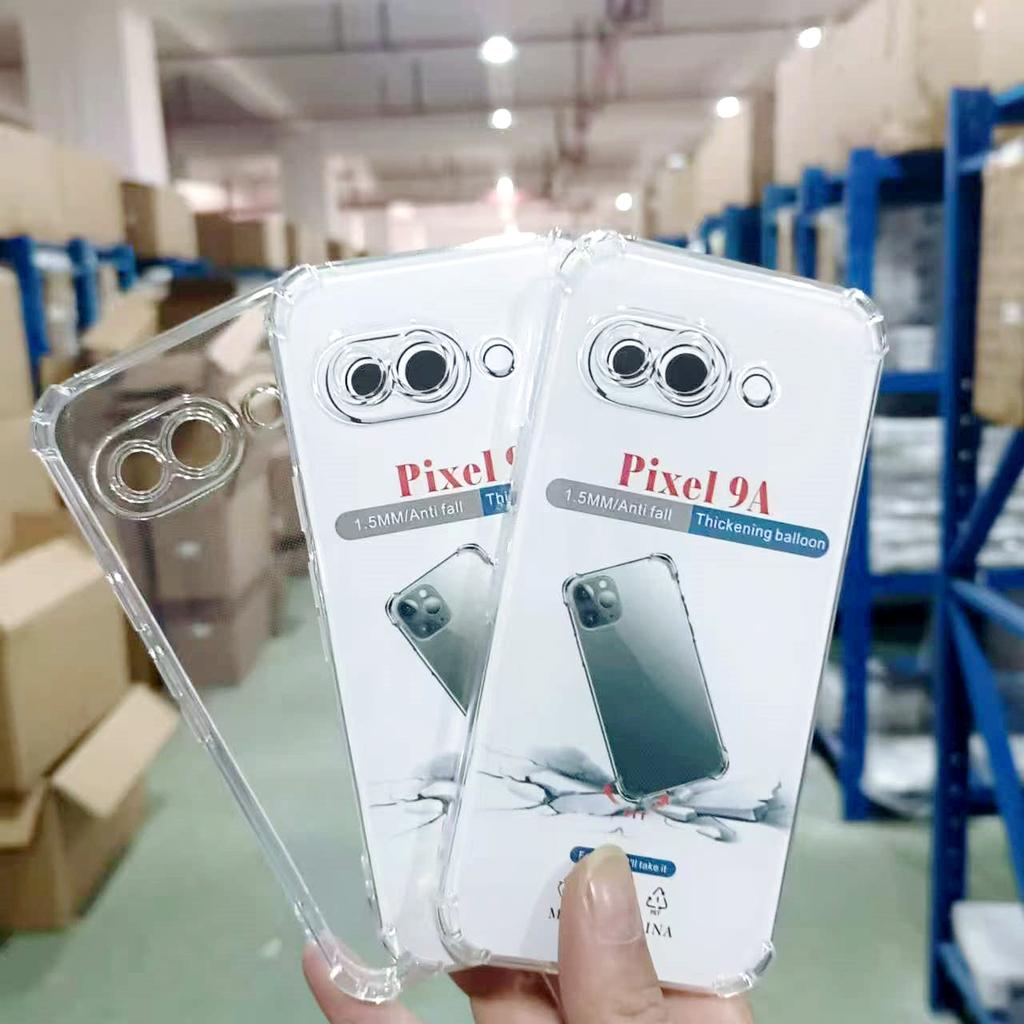 Clear Transparent 1.5MM Thickened Balloon Anti‑Drop Shockproof TPU Slim Fit Case For Google Pixel 11 10 9 Pro XL 8 7 A/Pro Cover