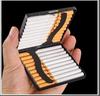 20-Piece Black Matte Metal Cigarette Case, Regular Size, Moisture-Proof & Pressure-Resistant, Minimalist Business Design for Men