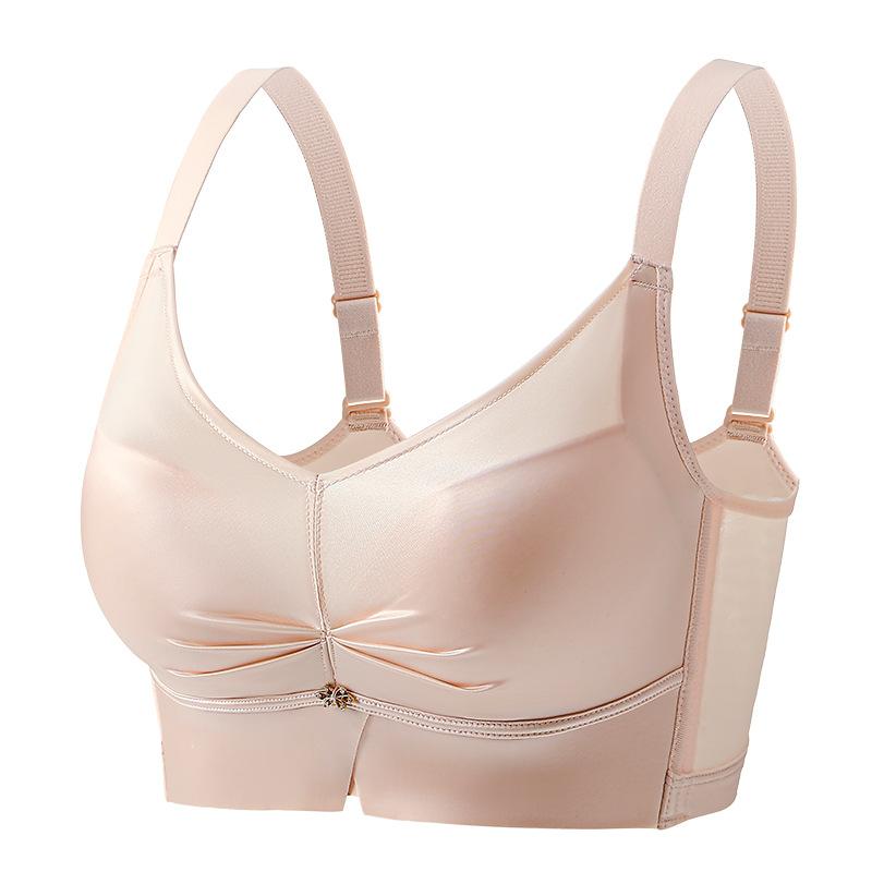 Small Breasts Gather Comfortably Medium and Thick Cup Adjustable Bra No Steel Ring Sexy Smooth Upper Support Anti-sagging