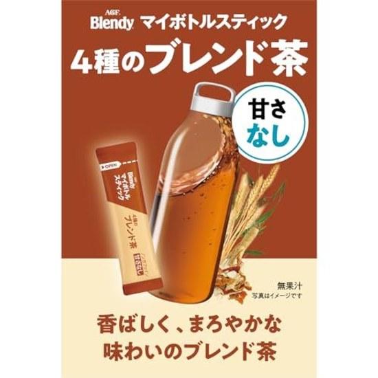 AGF Blendy My Bottle Stick Voyage Apaisant 4 Types Thé Mélangé 6 Sachets Boîtes Thé Sans CaféinePour Bouteilles d'Eau