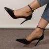 Women's Hollow Fashion Shoes New Stiletto Sexy European and American High-heeled Women's Shoes