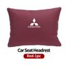 For Mitsubishi 1/2PCS Car Styling Leather Headrest Neck Support Neck Pillow Seat Accessories Lancer ASX Pajero Mirage Attrage WJ4