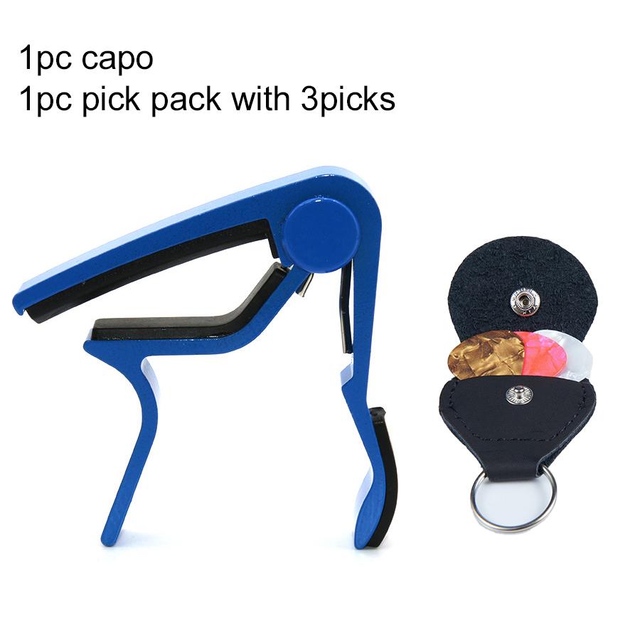 

1pc Guitar Capo with Paddle Bag For Acoustic Electric Guitar Single Handed Capos Multicolored Instrument Guitar Accessory TMZ