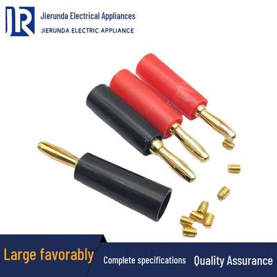 Gold Plated 4MM Banana Plug Audio Connector for Speaker Cables