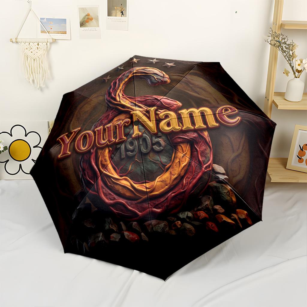 Galatasaray1 Customize Your Name Umbrella Portable Automatic Umbrella Compact 8-Rib Lightweight Foldable Design Perfect for Outdoor Adventures