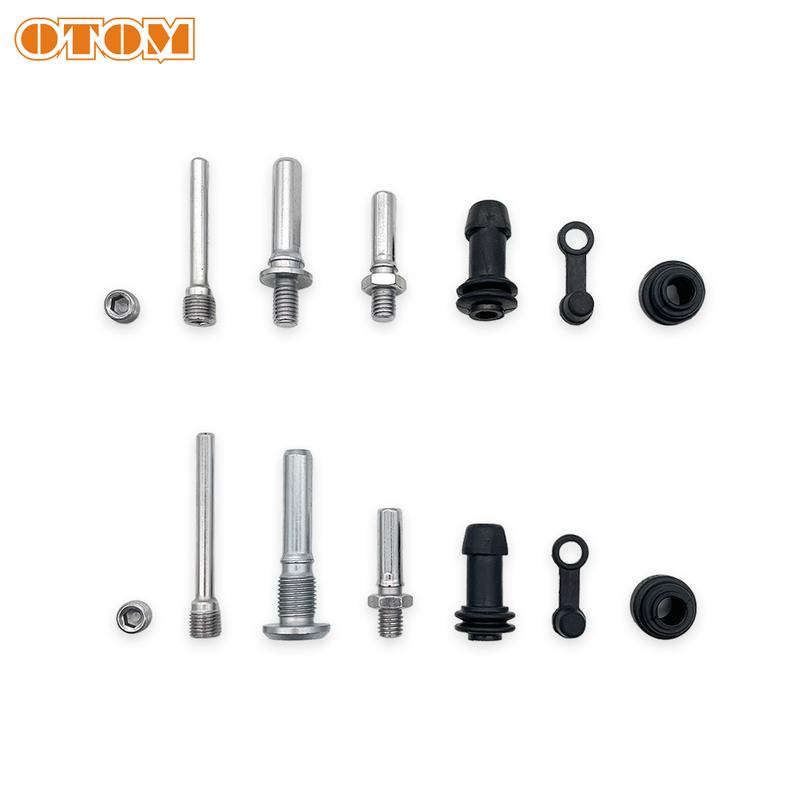 OTOM Motorcycle Brake Caliper Repair Parts With Nissin Caliper Guide Pin Spring Insulation Pads For HONDA CR125 CRF150 CRF250 CR