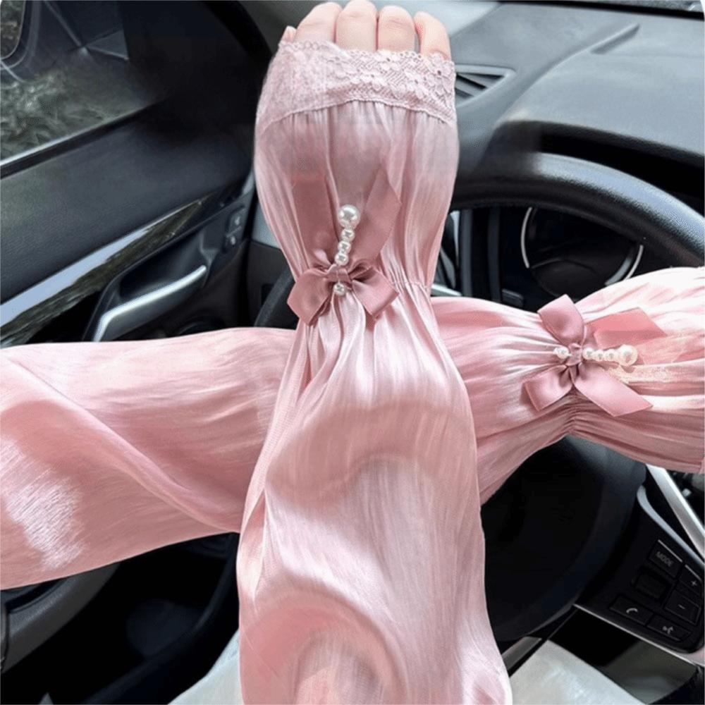 Elegant Sun Protection Sleeves Breathable Lace Arm Cover Fashion Arm Sun Sleeves Driving
