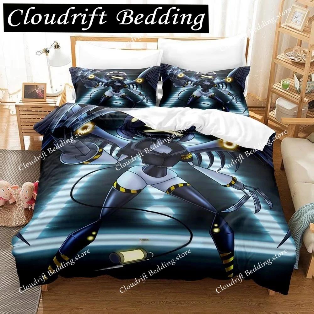 Fashion 3D Printing Anime Murder Drones Bedding Set Cartoon Three-piece Set Adult Boys Bedroom Duvet Cover Sets Home Textiles
