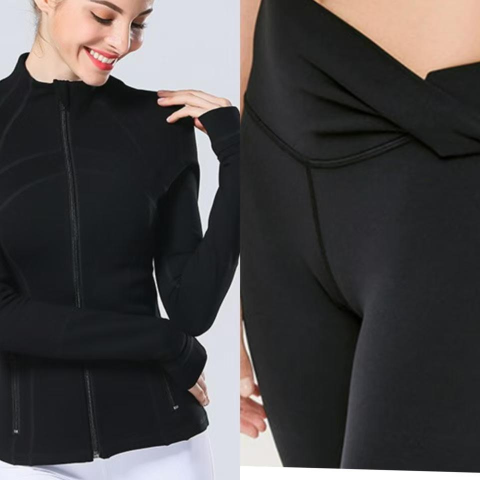 

Lulu SLEEK CITY Women s Slim Fit Jacket & Yoga Capri Pants Set XXXL/12