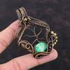 Tree Of Life Variscite Pendant Copper Wire Wrapped Pendant Variscite Jewelry Handmade Gemstone Pendant Wedding Gift Copper Wire Wrap Jewelry
