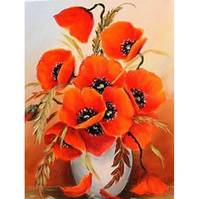 

Новый 5D DIY алмазная живопись ваза Алмазная вышивка цветы вышивка крестиком полная круглая дрель ремесла домашний декор ручной подарок Full Round 30x40CM