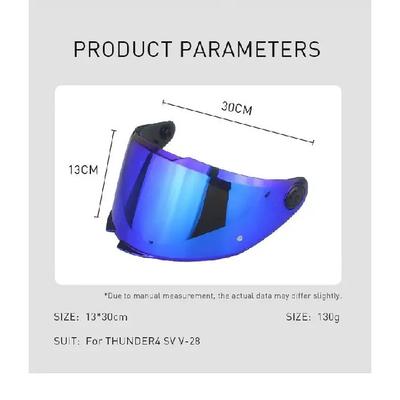 Helmet Visor for MT THUNDER 4 SV STINGER 2 Motorcycle Helmet Accessories Helmet Replacement Lenses Windproof and UV-proof