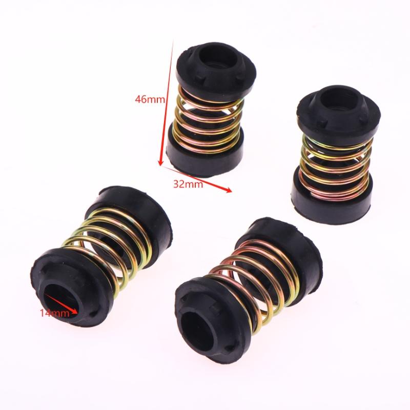 4Pcs Refrigerator Freezer Compressor Shock Pad Spring Shock-Absorbing Mounting Foot Rubber Mat Vibration Pad