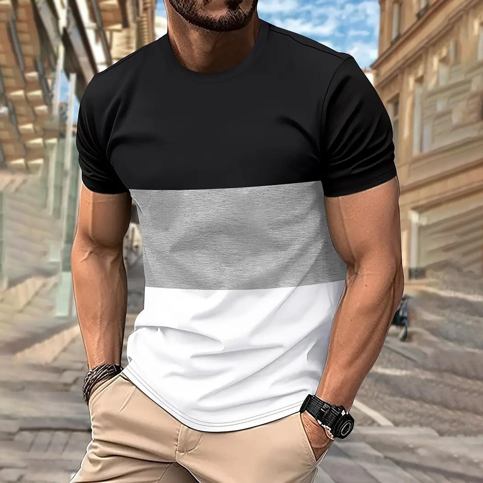 

Men s T-shirt T-shirts Graphic Text Pool3D Printing Street Casual Short Sleeve Printed Clothing Basic L чорний
