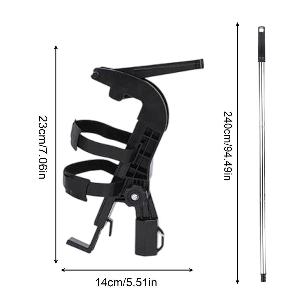 Paint Extension Pole Adjustable Spray Pole Adapter Powder Duster Attachment with Telescopic Wand for Ceiling Coating Indoor