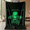 Soft Flannel Blanket Lightweight Cozy Bedroom Living Room CoverFallout Vault Boy