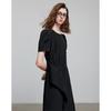 Chuyu Women's Asymmetrical Puff Sleeve A-Line Dress