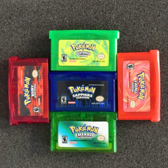 Sapphire/Emerald/Fire Red/Leaf Green/Ruby Card Cartridge for Pokemon Game GBA