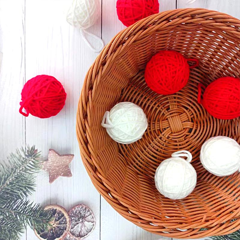 

5PC Орнамент 5см Маленький Diy Кулон Рождественская Елка Украшение Шар Материал Безделушка Рождественская Комната