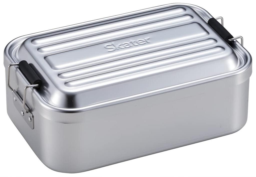 Skater Lunch Extra Large Softly For Box, Deep, 1200ml, Large, Capacity, Filled, Aluminum, Men, Silver, AFTD12-A