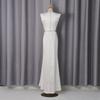 Pure White Light Luxury Diamond-encrusted Fishtail Dress Two-piece Women's Collar Sleeveless + Skirt