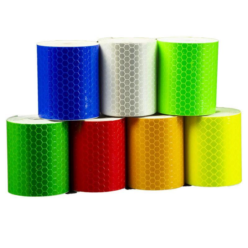 High Visibility Honeycomb Design Reflective Tape Waterproof Self-Adhesive for Bike Motorcycle Vehicle Safety