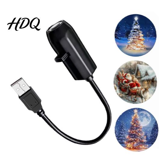 Festive Atmosphere Light Christmas Rotating Projector Lights Holiday Projection Light 360 Degree Rotation Weatherproof Projector Multiple Patterns