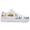 LiNing × Disney Damen Low-Top Skate-Schuhe Weiß Donald Duck Valentinstags-Edition Synthetikleder Rutschfest Verschleißfest AGCS146-4