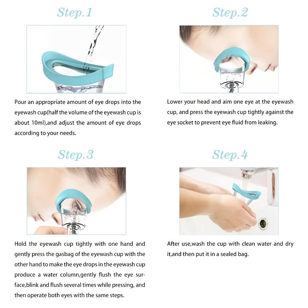 Kelímek na výplach očí Čisticí sada na výplach očí Silikonový Manuální Vzduchotlaký Kelímek na čištění očí