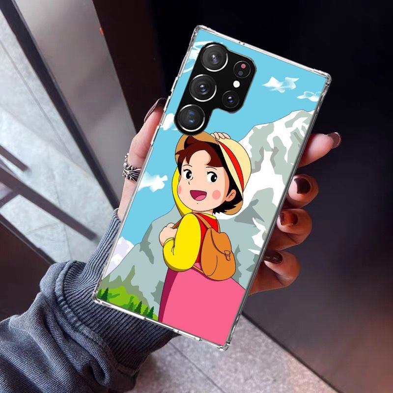 Heidi Cute Cartoon Phone Case For Samsung Galaxy S26 S25 Edge S24 S23 Ultra S22 Plus S21 S20 FE Soft TPU Back Cover Funda Galaxy