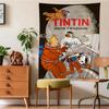 TTintins Adventure Printed Large Wall Tapestry Cheap Hippie Wall Hanging Bohemian Wall Tapestries Mandala INS Home Decor