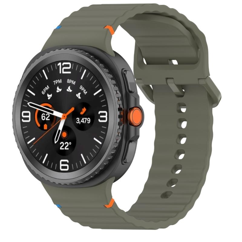 Wavy Silicone Replacement Band Smartwatch Adjustable Lightweight Designs Flexible Sport Watch Straps for Watch8