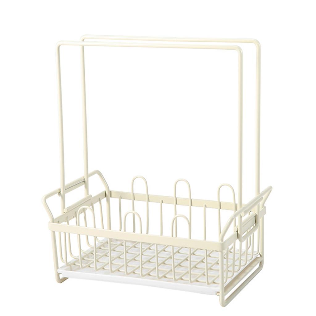 Sponge Rag Rack Dishcloth Drying Rack Sink Faucet Detergent Sponge Holder   for Kitchen Countertop