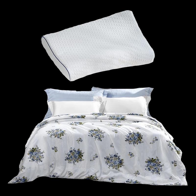 

FUANNA Mulberry Silk Duvet & Latex Pillow Set