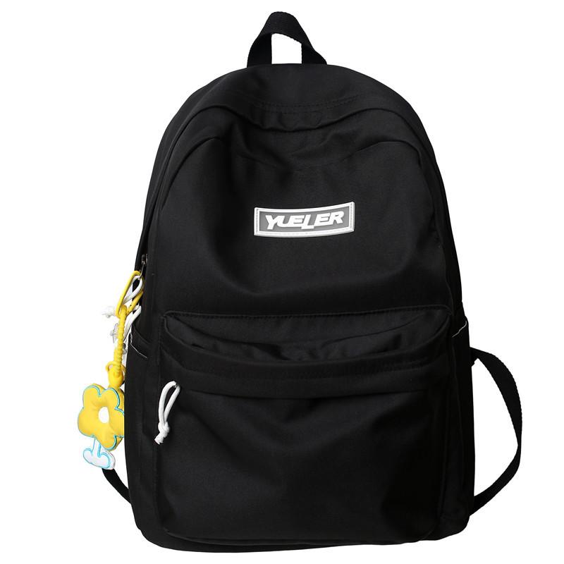Summer New Korean Street Style Trendy Fresh Student Outdoor Couple Solid Color Backpack