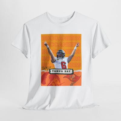 Tampa Bay Bucs Baker Mayfield Sports Fan Unisex Heavy Cotton Tee Shirt Unisex T-Shirt