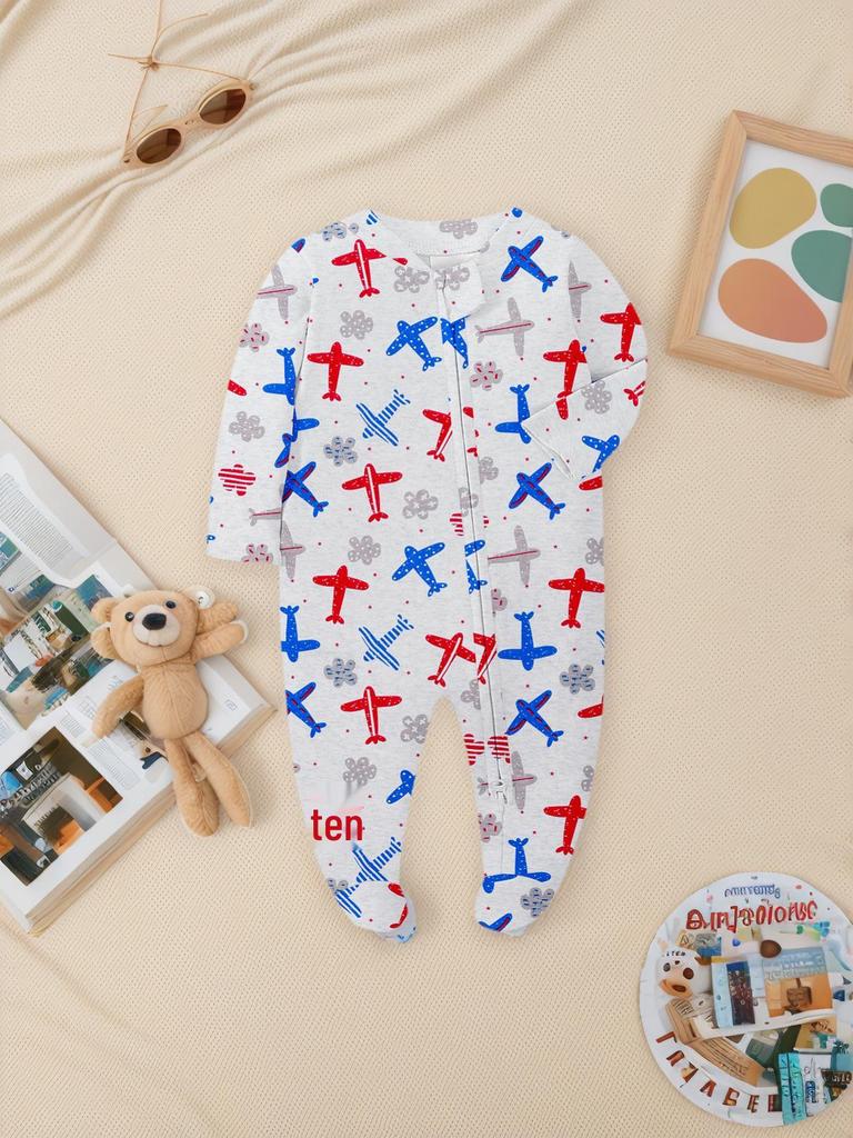 Baby Long Sleeve Cotton Rompers - Four Seasons Pajamas Homewear for Girls