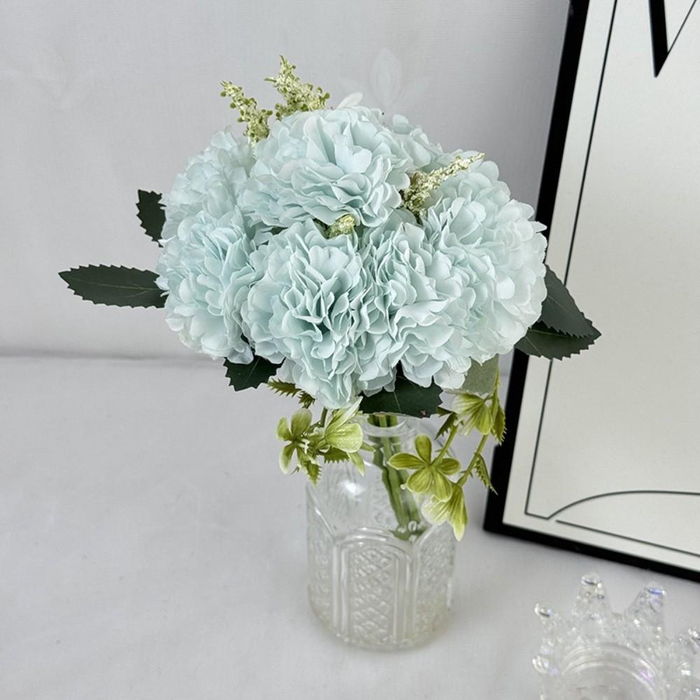 New 30CM Peony Silk Flowers Gifts DIY Artificial Peony Bouquet 7 Heads Fake Flower Table Decor