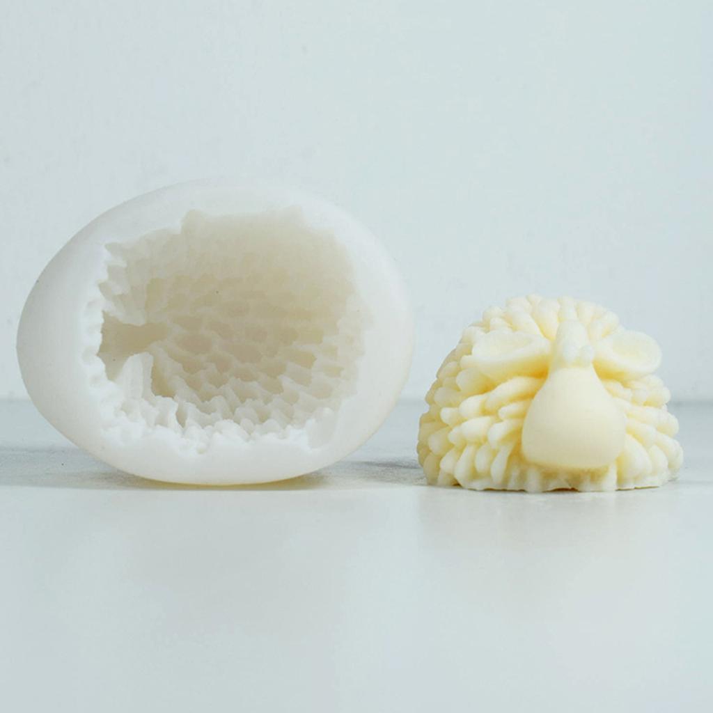 Cute Sheep Silicone Candle Mold DIY Resin Craft Making Handmade Soap Clay Plaster Baking Cake Decorating Tools