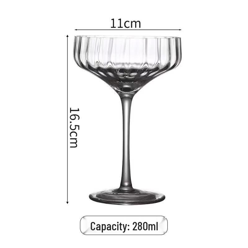 Creative Glass Cocktail Goblet Set