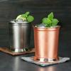 Whiskey Glass Julep Cups Copper Plated Wine Glasses 350ml Hammered Texture Metal Cocktail Glass Rust Resistant Barware for Party Bar Home Restaurant