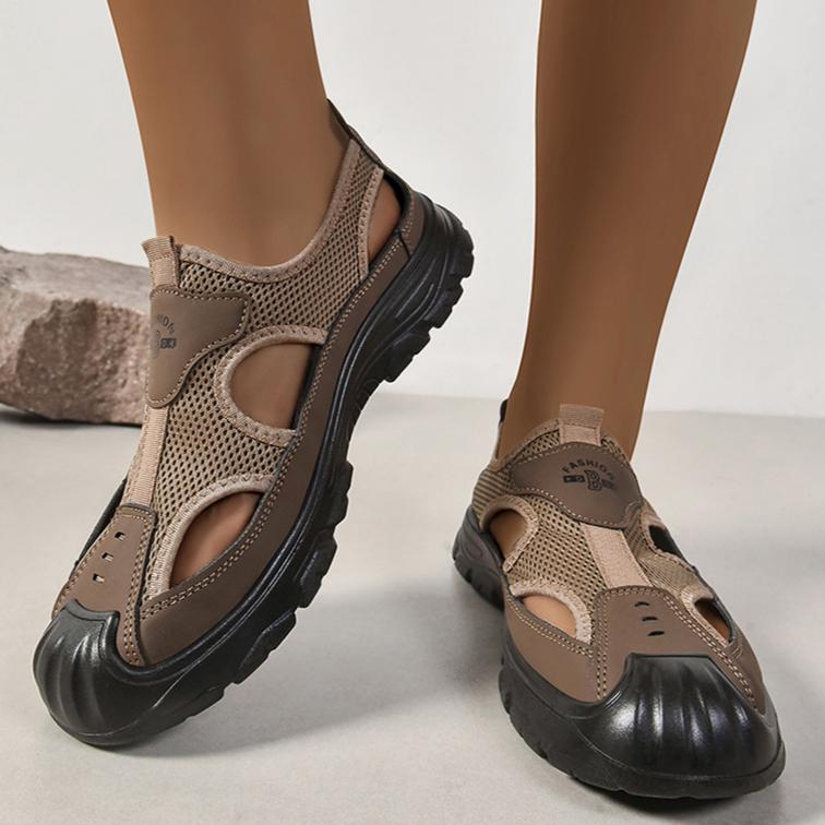 

Мужские сандалии 2025 года, новые кросс-бордер-сноркелинговые водные туфли, пляжная обувь для походов на открытом воздухе, обувь для забродного плавания 46 коричневый